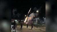 Kopenhaglı taraftarlar Başakşehir'in kaldığı otele havai fişek attı
