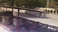 Avcılar'da kamyonun parçalandığı feci kaza kamerada