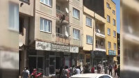 Balkondan atlayan kadın ölümden döndü: Çevredekilerin kaldırıma koyduğu yatak hayatını kurtardı