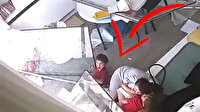 Beyrut'taki korkunç patlamada bakıcı ve çocukların yaşadıkları şok kamerada