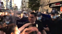 İstanbul Sözleşmesi eyleminde kadın eylemciler polisin boğazını sıkıp hakaretler savurdu