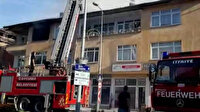 Çatıda çıkan yangın korku dolu anlar yaşattı