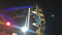 Lunaparkta tehlikeli anlar: Gondol hareket halindeyken yer değiştirdiler!