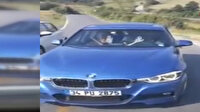 Hatalı sollama yapan araç kafa kafaya kazaya ramak kala durabildi