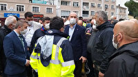 İçişleri Bakanı Soylu Giresun'da sel bölgesinde incelemelerde bulundu