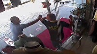 Hamile kadının eşiyle birlikte bıçaklı saldırıya uğradığı anlar kamerada