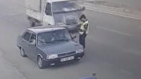 Kayseri'de jandarmanın ölümden döndüğü anlar kamerada