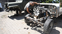 Hurdaya çıkan arazi araçlarını 4 ila 6 ayda yepyeni yapıyor