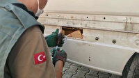 Araca gizlenmiş 45 kilo eroini narkotik köpeği Rexo buldu