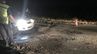 Unutkan çiftçi tarla yerine asfalt yolu 200 metre sürdü