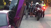 Lüks otomobille karpuz satan İranlı sürücüye ceza kesildi