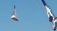 140 kiloluk adam evinde ölü bulundu: Cesedi vinçle çıkartıldı