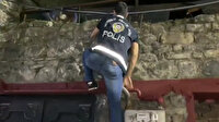 İstanbul'da şoke eden görüntüler: Polis tırmanarak eğlence mekanını bastı