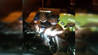 Trabzon'da aracı arızalanan vatandaşın yardımına polis ekipleri yetişti