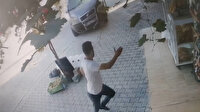 Ölümden saniyelerle kurtuldu: Kontrolden çıkan araç ağaca çarparak durabildi