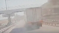 Beylikdüzü'nde 3 TIR'ın karıştığı kaza kamerada
