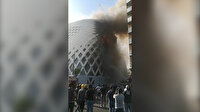 Beyrut yangın yeri: Beyrut Souks binası alevlere teslim oldu