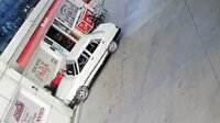 Veresiye yakıt vermeyen benzin istasyonu görevlisini otomobille böyle ezdi