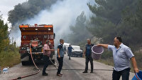 Sinop'ta bir vatandaş otları temizlemek isterken ormanı yaktı