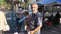 Çorum'da pazara maskesiz geldi, uyarılınca 'Her gün hap yutuyorum' dedi