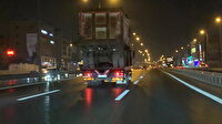 Pendik'te hafriyat kamyonu taşıyan TIR'ın tehlikeli yolculuğu