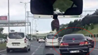 İstanbul trafiğinde 'makas' terörleri kamerada