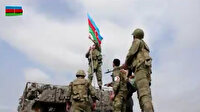 Mübariz İbrahimov'un şehit olduğu bölgeye Azerbaycan bayrağı dikildi