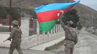 26 yıl sonra Ermenistan işgalinden kurtulan Talış köyünde Azerbaycan bayrakları dalgalanıyor