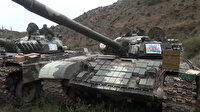 Azerbaycan Ordusu, Ermenistan'ın bırakıp kaçtığı tankların görüntülerini paylaştı