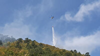 Karabük'teki orman yangınına uçak ve helikopterle müdahale