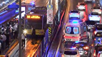 İstanbul'da iki metrobüs çarpıştı: Bölgede araç kuyruğu oluştu