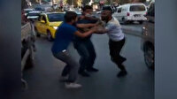 Esenyurt'ta tekmeli yumruklu yol verme kavgası