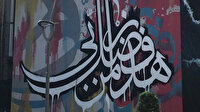 Usta hattatın en önemli eseri grafiti ile Trabzon'u süsledi