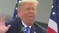Trump rakibi Joe Biden'ı böyle taklit etti