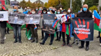 İsviçre'de Türkler toplanıp Ermenistan'ın sivillere düzenlediği kalleş saldırıyı protesto etti