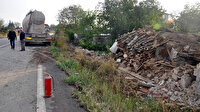 Tekirdağ'da beton mikseri eve daldı, vatandaşlar dehşeti yaşadı