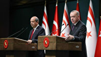 Cumhurbaşkanı Erdoğan KKTC Cumhurbaşkanı Tatar ile görüştü