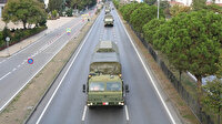 Sinop'ta test atışlarını başarıyla tamamlayan S-400 hava savunma sistemini taşıyan 2. konvoy da Samsun'dan geçti