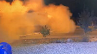 Kontrolden çıkan TIR'ın feci kazası kamerada