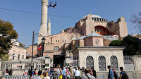 Ayasofya'da drone'lu denetim: Tedbirlere uyamayanlar tek tek tespit edildi
