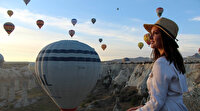 Kapadokya’da balonların gökyüzünde muhteşem dansı