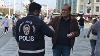 Taksim'de maske denetimi: Drone tespit etti polis ceza kesti