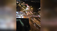 Fransa'da trafikteki OHAL yoğunluğu drone'la görüntülendi