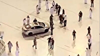 Mekke’de bir kişi aracıyla Mescid-i Haram’a daldı