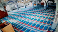 İzmir'de meydana gelen depremin sesi Çukurbahçe Camii'nde anbean kaydedildi