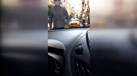 Fatih'te filyasyon ekibine bıçak çeken saldırgan kamerada