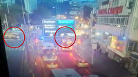 Ankara'da iki otobüsün kafa kafaya çarpışması sonucu 17 kişinin yaralandığı feci kaza kamerada