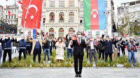 Beyoğlu’nda coşkulu Karabağ kutlaması: Aşk olsun Azerbaycan ordusuna