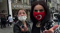 Taksim'de maske takmadıkları için ceza yiyen kadınlar, gazetecilere saldırdı