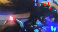 Motosiklet sürücüsünü başındaki kask ölümden kurtardı